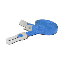 3/8'' Flat Braid Lanyard with Safety Breakaway Fitting & Plastic Hook (multiple colors)