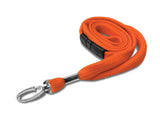 3/8'' Premium Flat Braid Lanyard with Safety Breakaway Fitting & Swivel Hook (multiple colors)