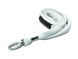 3/8'' Premium Flat Braid Lanyard with Safety Breakaway Fitting & Swivel Hook (multiple colors)