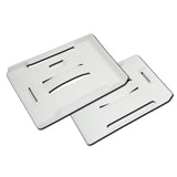 Multi-Card Horizontal/Landscape Ridge Plastic Badge Holder - Black or White