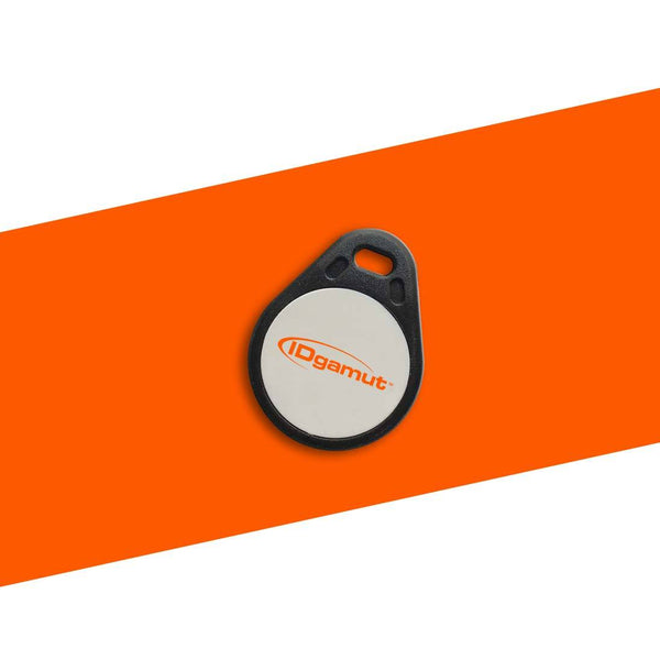IDgamut (compatible with Geoffrey L10001 34bit) Proximity Black Keyfob with white inlay (Compare to 1346)